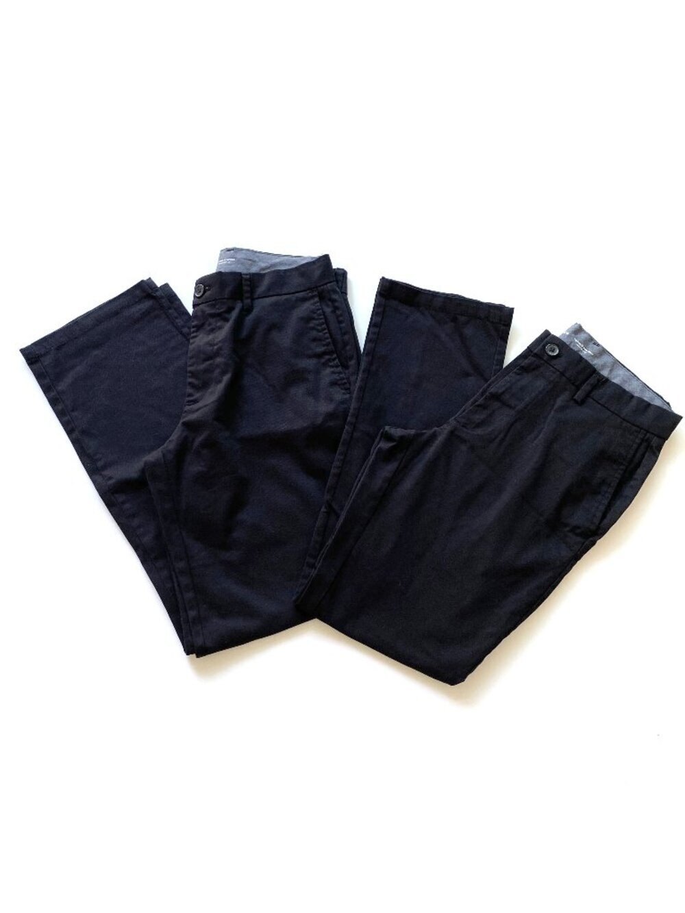 Lot of 2 Old Navy 31x32 Loose & Straight Fit Built-In Flex Chino Pants Black
